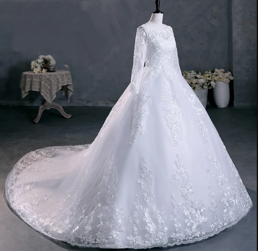 Vestido Sarah Cauda Longa LiFe Noiva