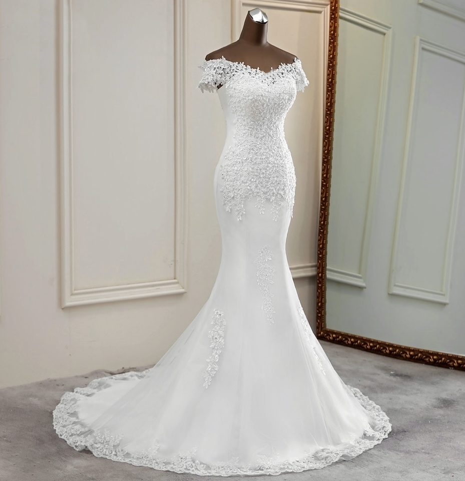 Vestido Sereia Vestido De Noiva Minimalista Comprar Vestido Sereia - Technical View