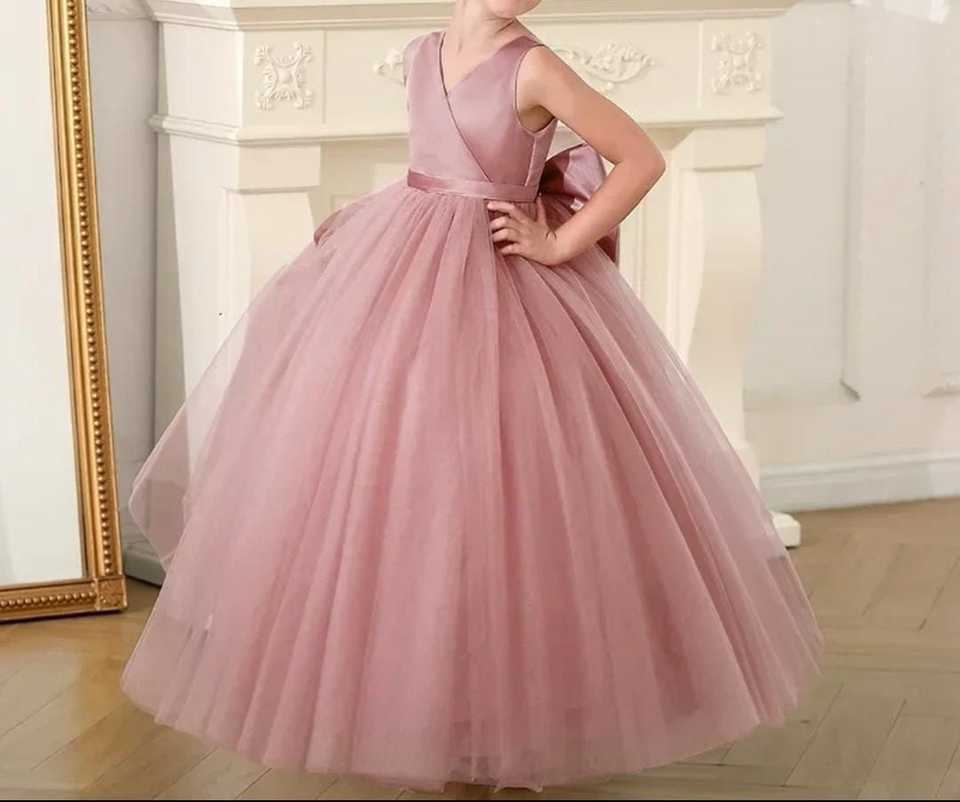 Casamento Rose Vestido De Daminha Na Cor Rose Casamento Vestido