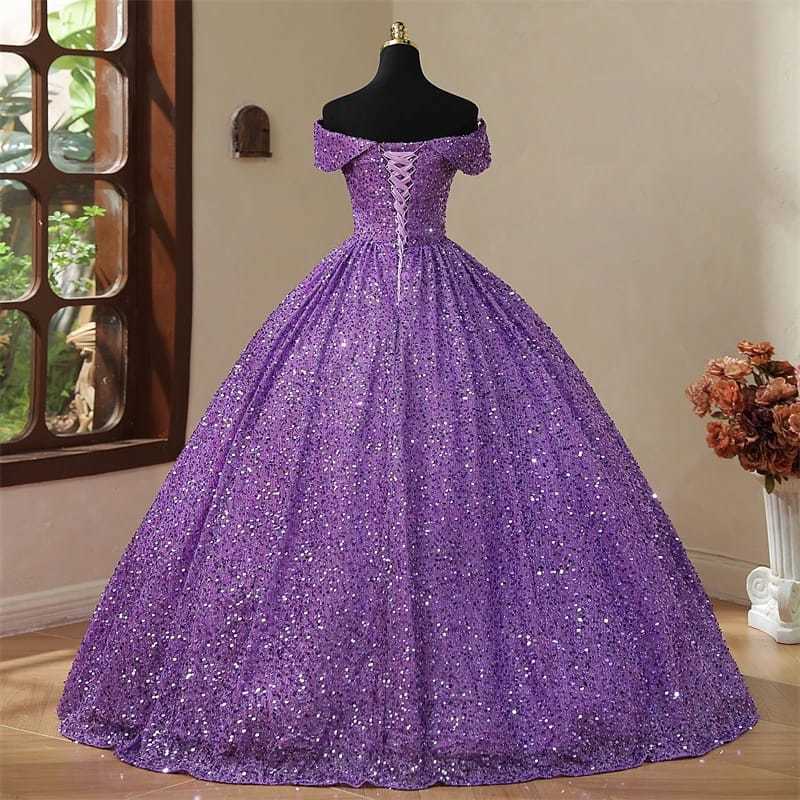 Vestido Roxo Brilho LiFe Noiva