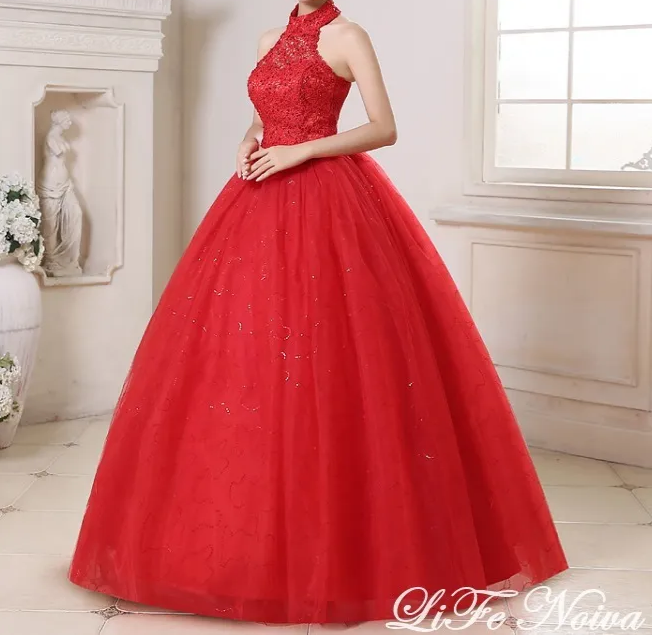 Vestido Vermelho Brilho