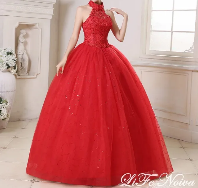 Vestido Vermelho Brilho