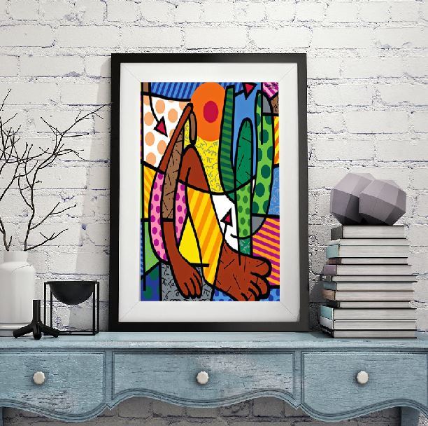 Quadro Romero Britto | Tarsila do Amaral Abaporu - Roberta Decoracoes ...