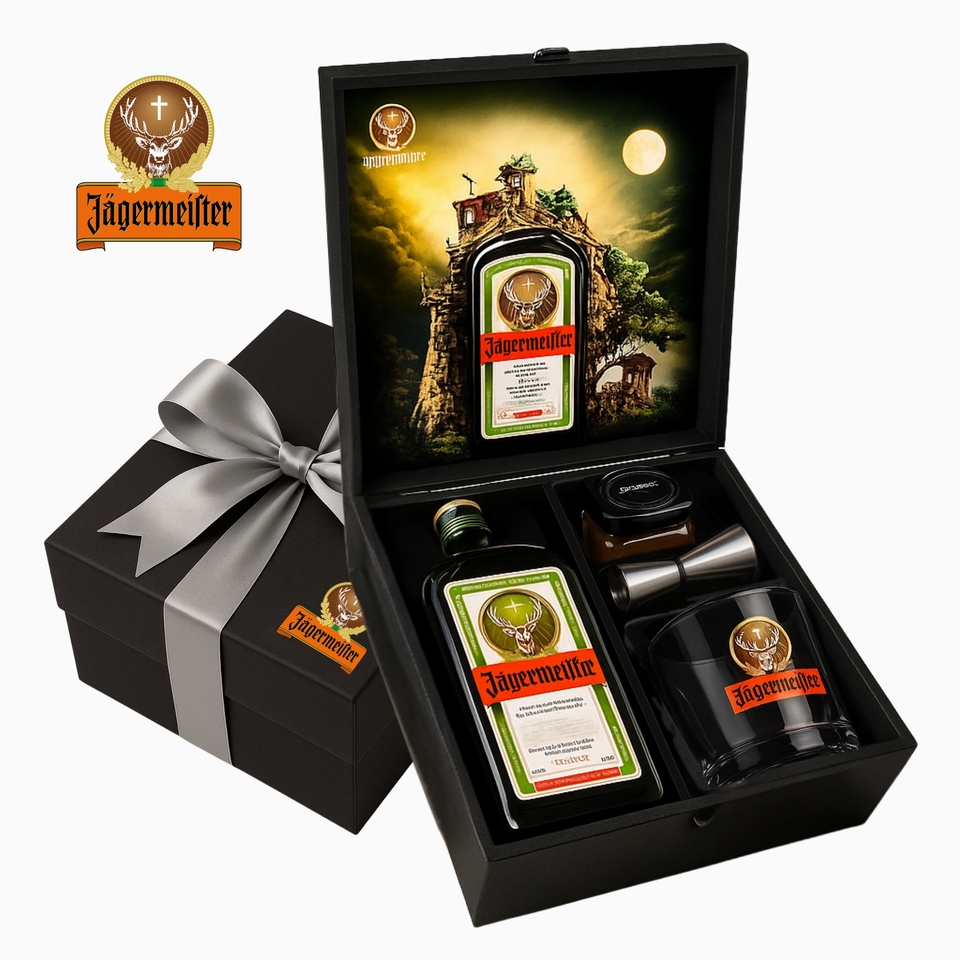 Kit Jagermeister 700ml + Copo + Dosador + Laranja - Roberta