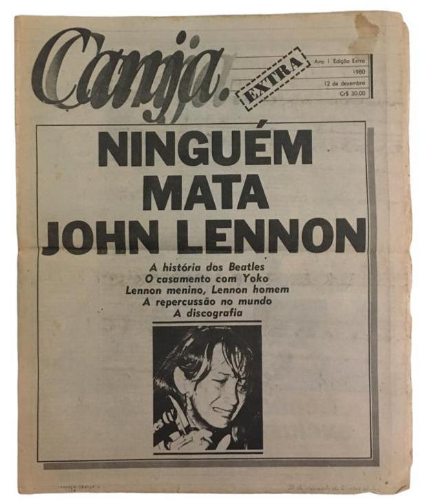 NINGUÉM MATA JOHN LENNON Edição Extra do Quinzenal de Música CANJA