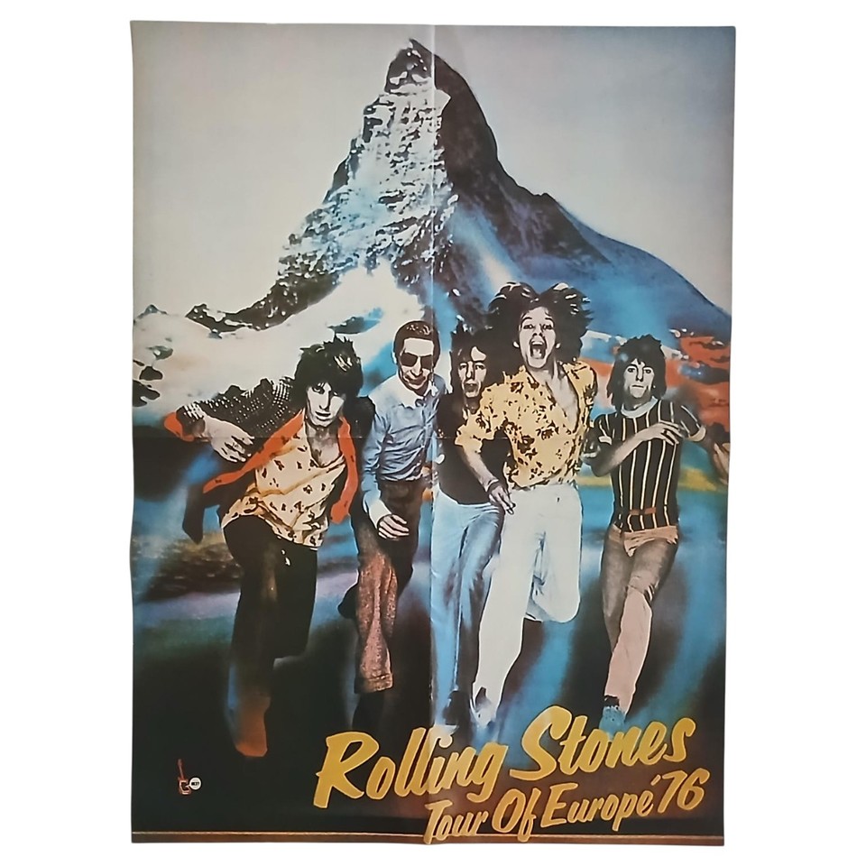 ROLLING STONES 1983 結成20周年記念ポスター☆レア ストーンズと、日本の貴重な文化遺産である浮世絵とのコラボレーション