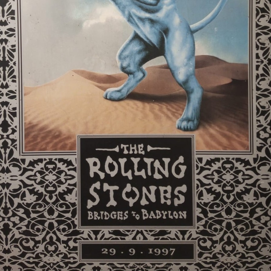Cartaz Gigante da Banda THE ROLLING STONES Lançamento do Álbum