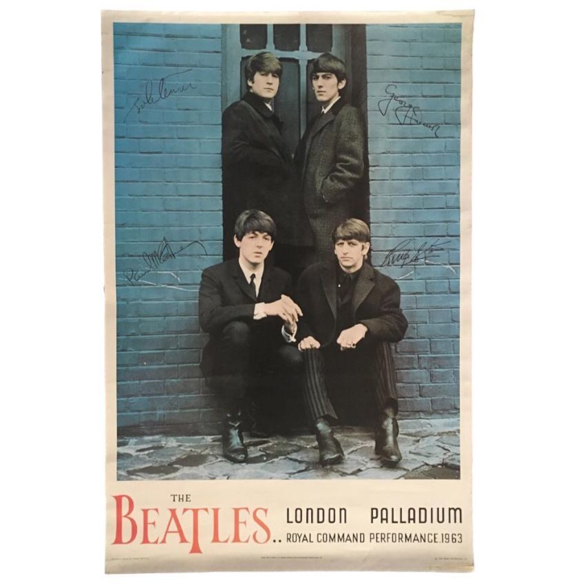 Poster THE BEATLES London Palladium Royal Command Performance 1963
