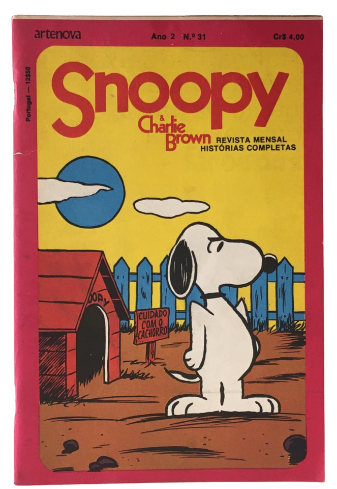 Gibi SNOOPY & CHARLIE BROWN n°7 Ano 1, Editora Artenova, Agosto de