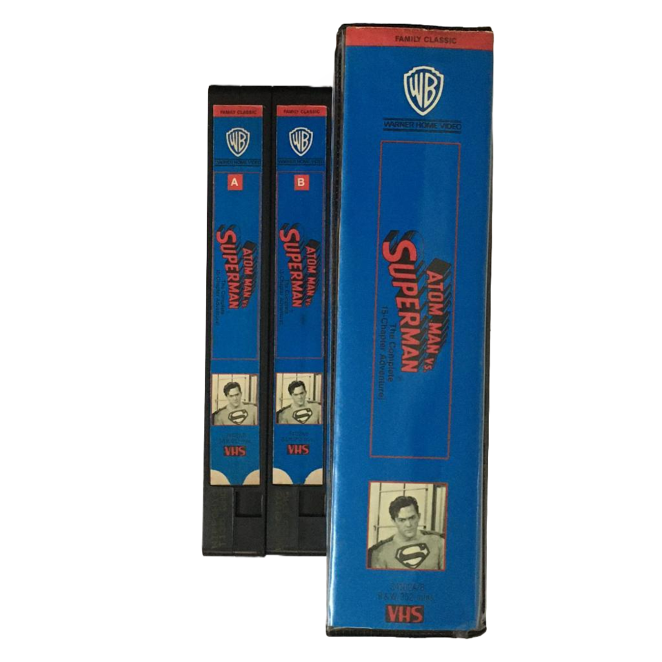 FITAS VHS / BOX DUPLO do Seriado ATOM MAN VS SUPERMAN The Complete