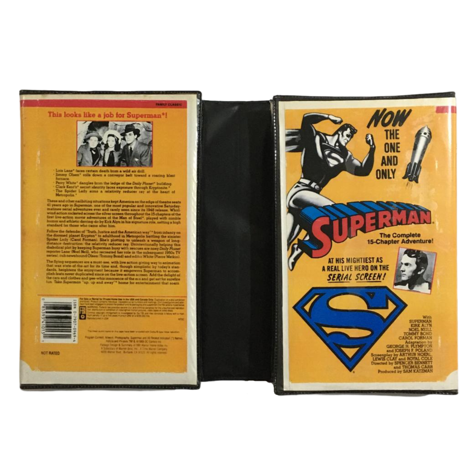 FITAS VHS / BOX DUPLO do Seriado SUPERMAN The Complete 15 Chapter