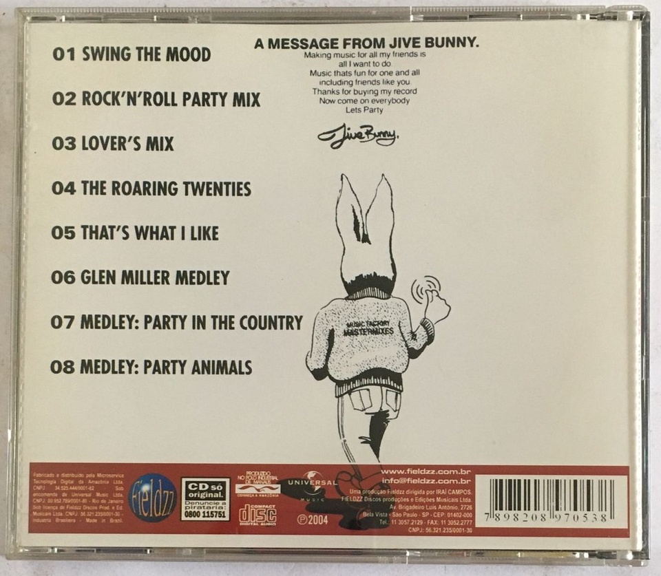 CD JIVE BUNNY AND THE MASTERMIXERS 1990 The Album - Antiguidades