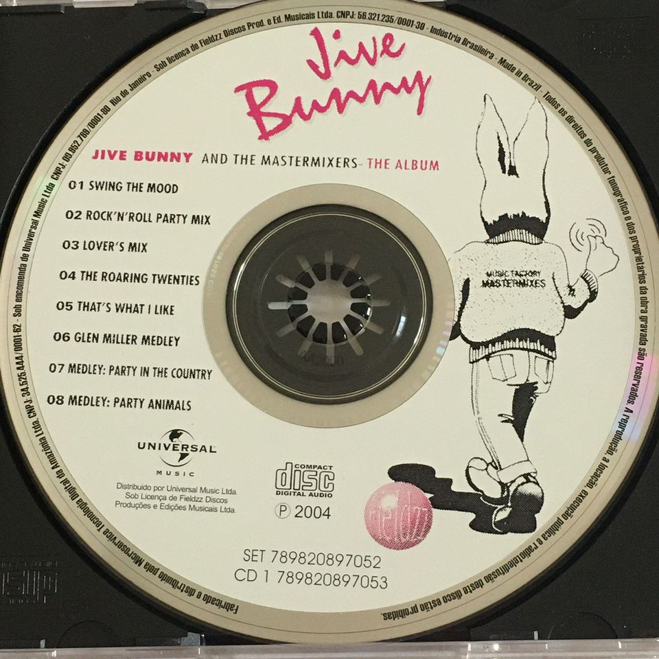 CD JIVE BUNNY AND THE MASTERMIXERS 1990 The Album - Antiguidades
