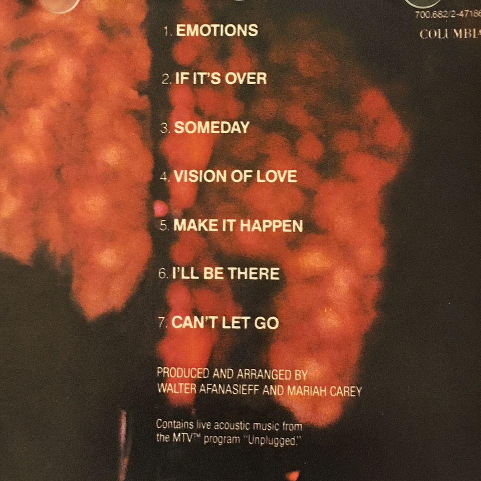 CD MARIAH CAREY 1992 MTV Unplugged EP - Antiguidades CASA DO VELHO