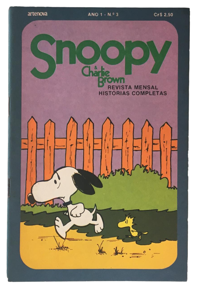 Gibi SNOOPY & CHARLIE BROWN n°7 Ano 1, Editora Artenova, Agosto de