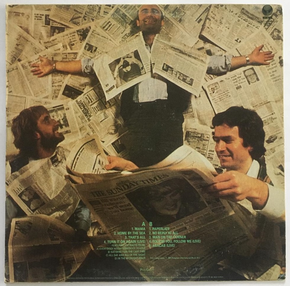 LP GENESIS 1991 Turn It On Again Best Of 81'-83' - Antiguidades