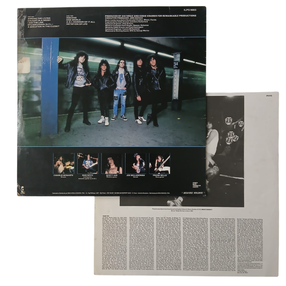 LP ANTHRAX 1988 Among The Living - Antiguidades CASA DO VELHO