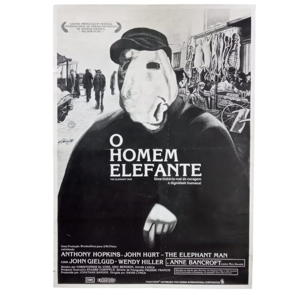 Cartaz do Filme O HOMEM ELEFANTE The Elephant Man, Original de