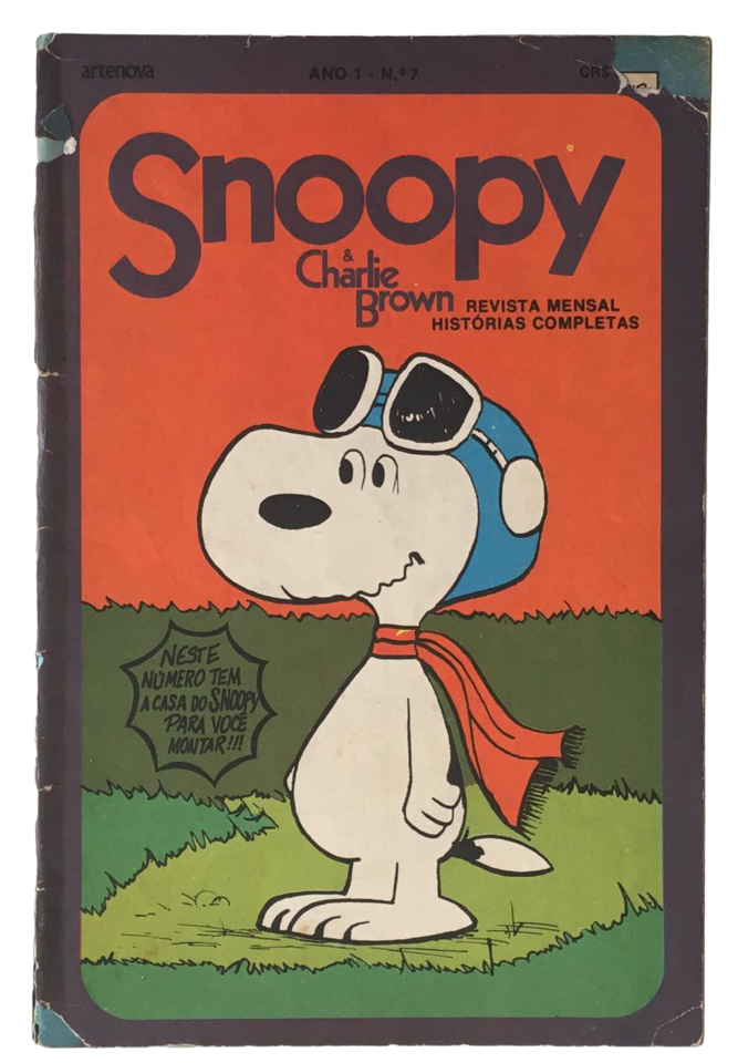Gibi SNOOPY & CHARLIE BROWN n°7 Ano 1, Editora Artenova, Agosto de