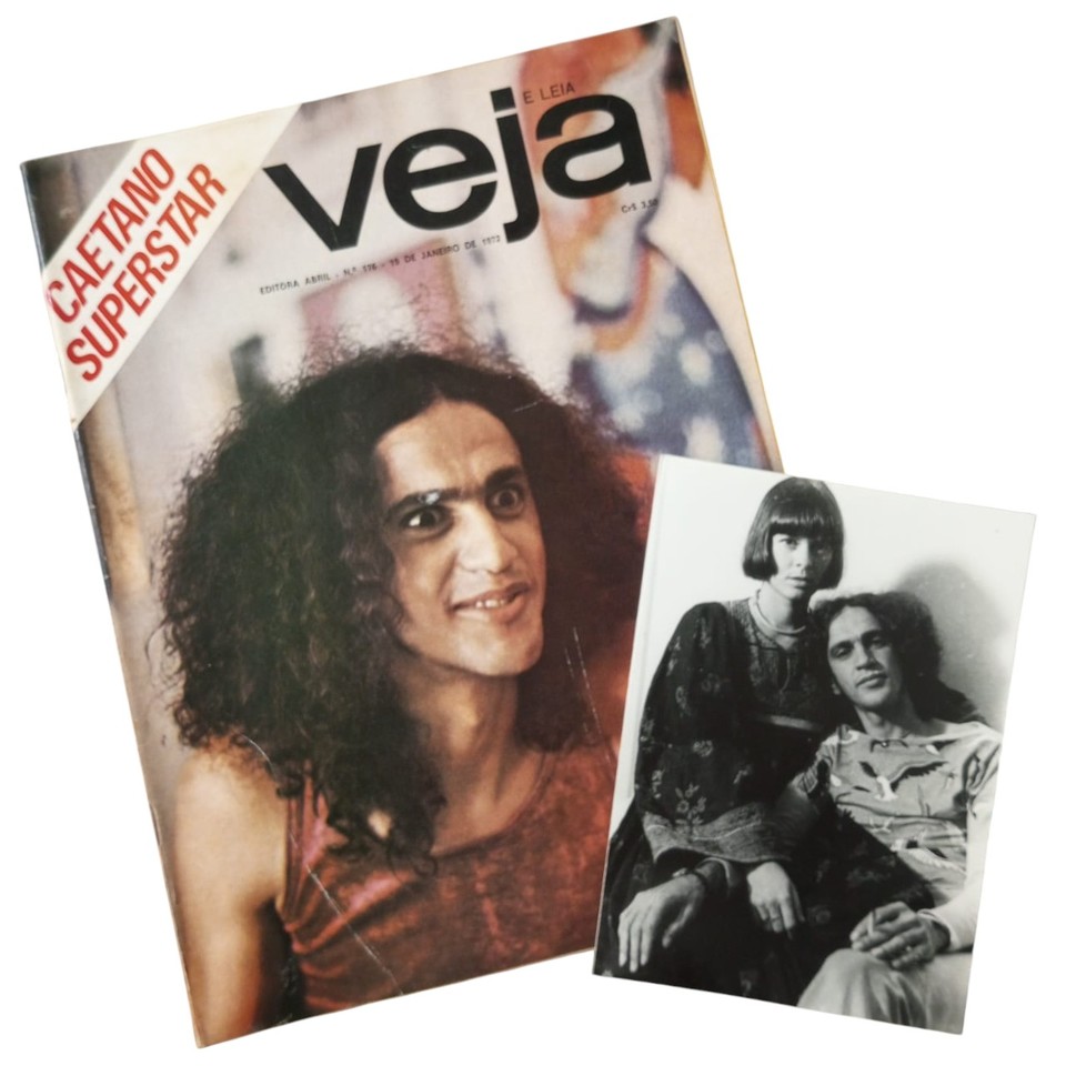 CAETANO VELOSO Fotografia Original por Thereza Eugênia e Revista