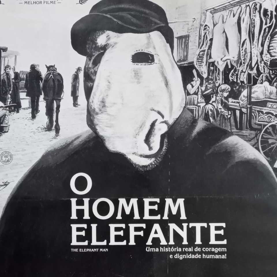 Cartaz do Filme O HOMEM ELEFANTE The Elephant Man, Original de
