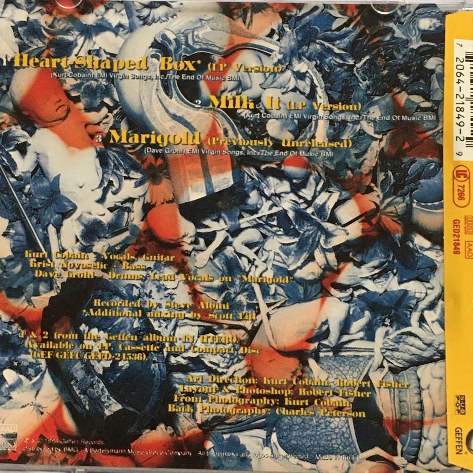 CD SINGLE: NIRVANA 1993 Haert - Shaped Box - Antiguidades CASA DO