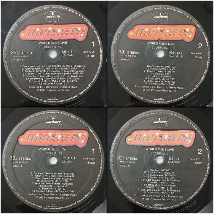 LP DUPLO: SCORPIONS 1985 World Wide Live - Antiguidades CASA DO VELHO