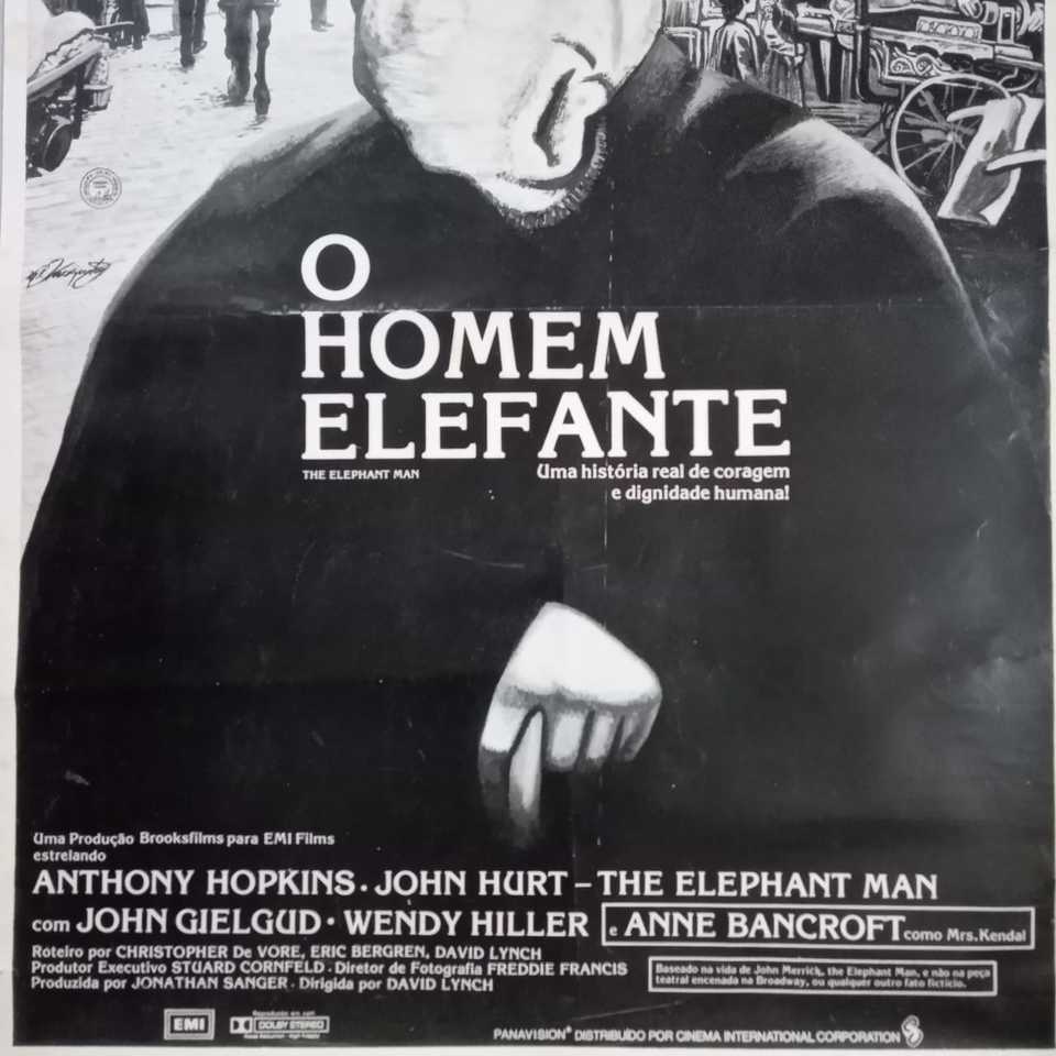 Cartaz do Filme O HOMEM ELEFANTE The Elephant Man, Original de