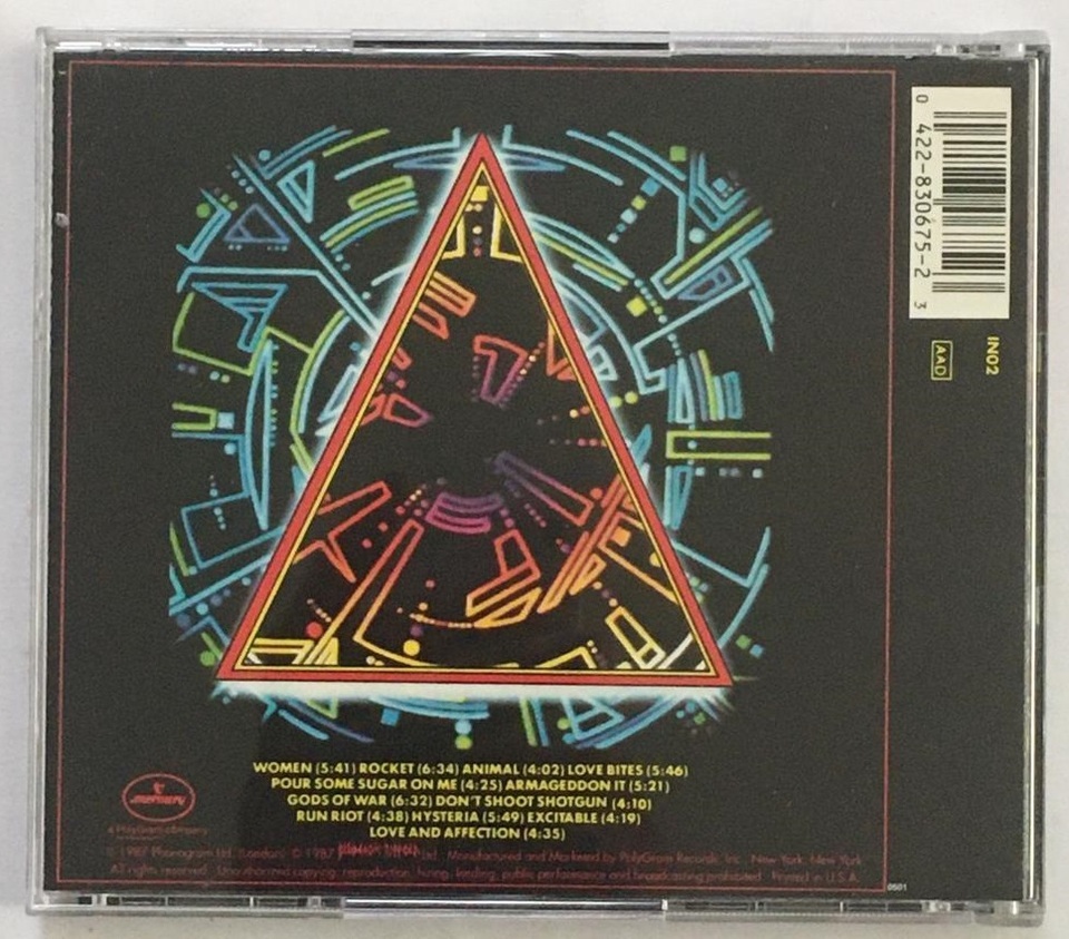 CD DEF LEPPARD 1987 Hysteria - Antiguidades CASA DO VELHO