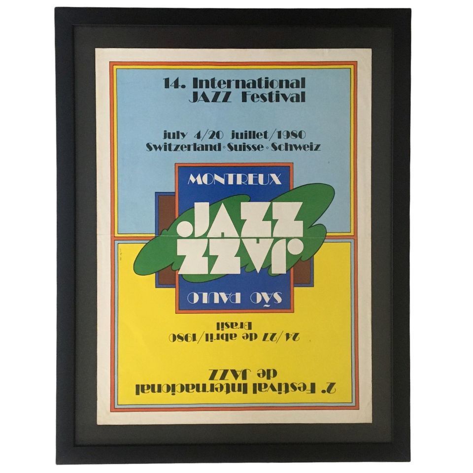 Cartaz ORIGINAL do II° FESTIVAL INTERNACIONAL DE JAZZ DE SÃO PAULO