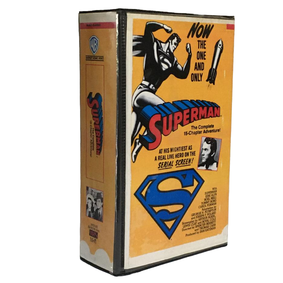FITAS VHS / BOX DUPLO do Seriado SUPERMAN The Complete 15 Chapter