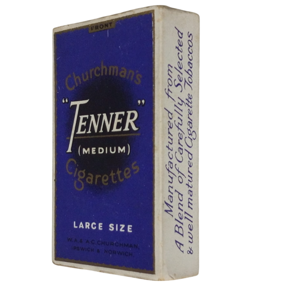 churchmans tenner cigarettes Maço de Cigarro TENNER Medium CHURCHMAN'S Reino Unido, Original Anos 1940