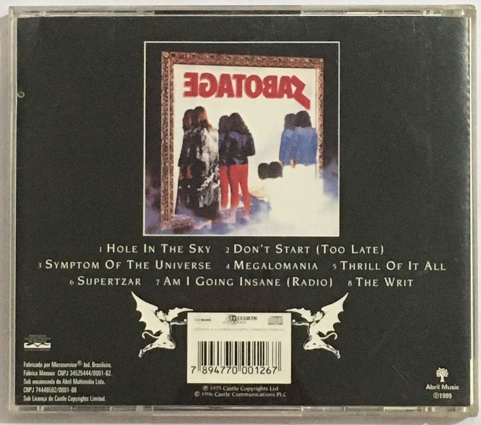 CD DUPLO - BLACK SABBATH 1998 Reunion - Antiguidades CASA DO VELHO
