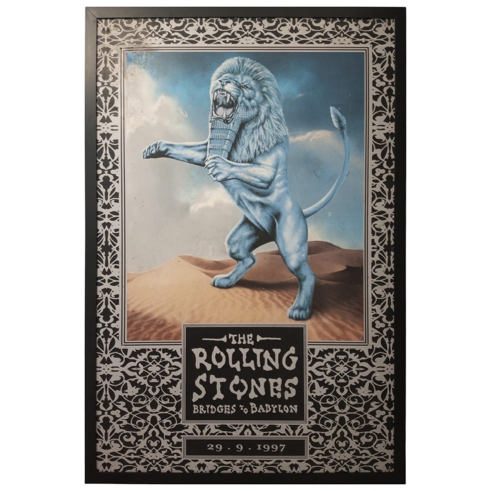 Rolling Stones Bridges to Babylon ポスター Cartaz Gigante da Banda THE ROLLING STONES Lançamento do Álbum