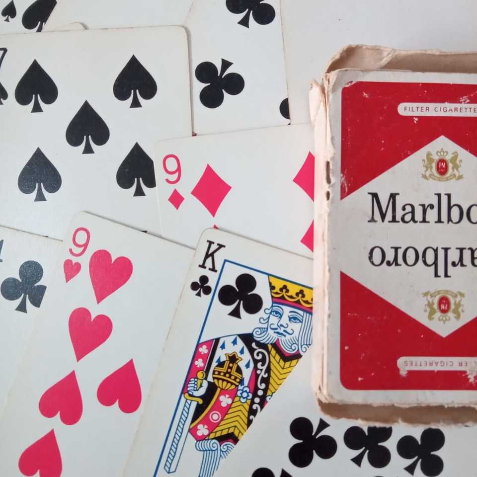 Baralho MARLBORO Original dos Estados Unidos, Anos 1980