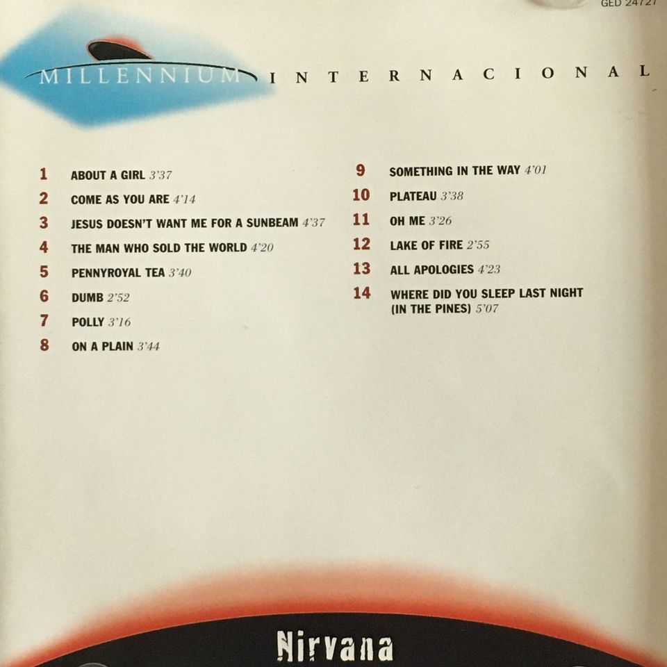 CD NIRVANA 1994 MTV Unplugged in New York - Banca do Rock