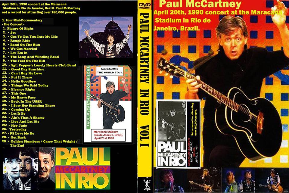 〈専用〉PAUL McCARTNEY RIO 1990 Paul Mccartney In Rio 1990 ( Beatles) Poster | MercadoLivre