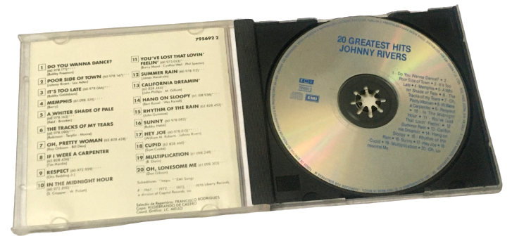 CD JOHNNY RIVERS 20 Greatest Hits - Banca do Rock