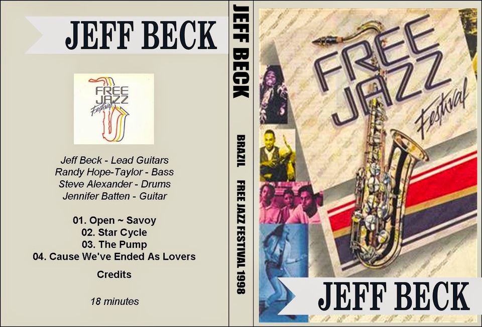 DVD JEFF BECK 1998 Brazil Free Jazz Festival - Banca do Rock