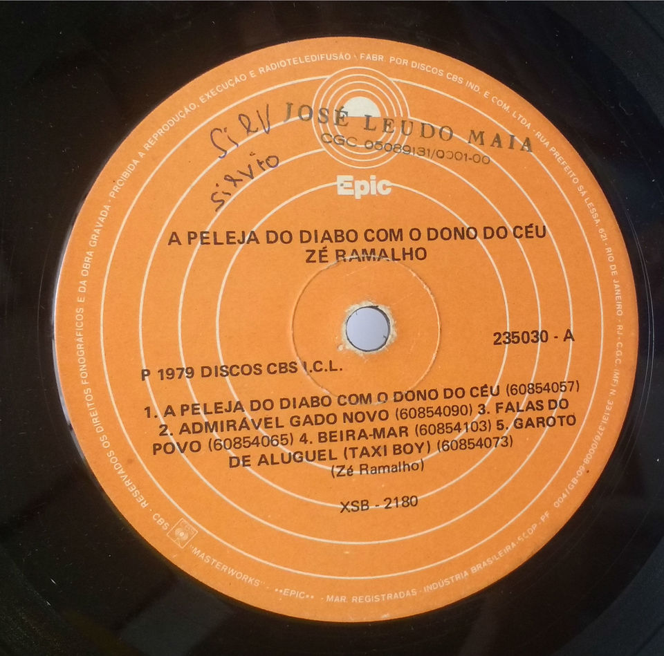 LP ZÉ RAMALHO 1979 A Peleja Do Diabo com O Dono do Céu - Banca do Rock