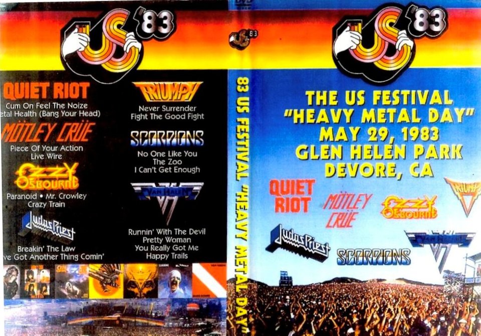 DVD US FESTIVAL 1983 Heavy Metal Day - Banca do Rock