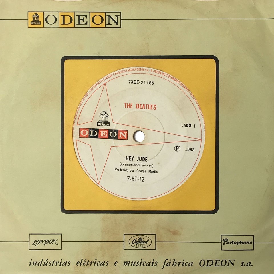Compacto THE BEATLES 1968 Hey Jude / Revolution - Banca do Rock