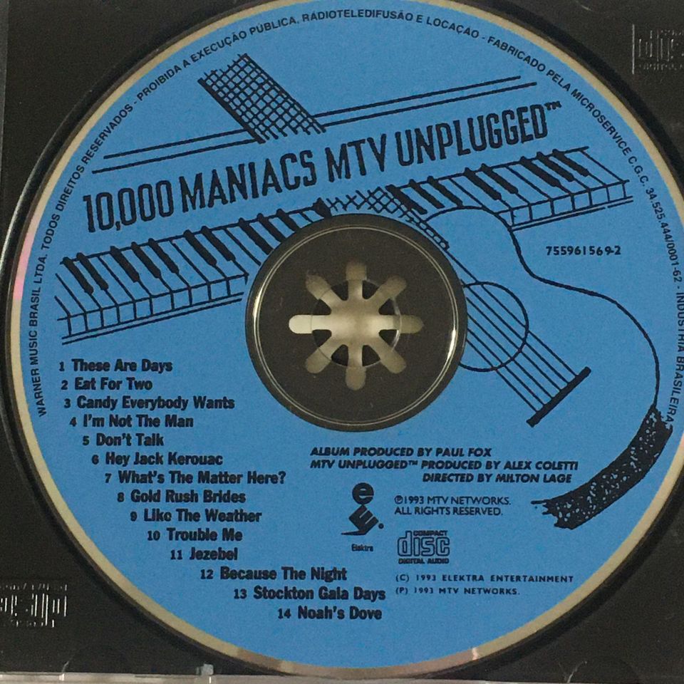 Mtv Rocks Disc2 CD 10000 MANIACS 1993 Mtv Unplugged - Banca do Rock