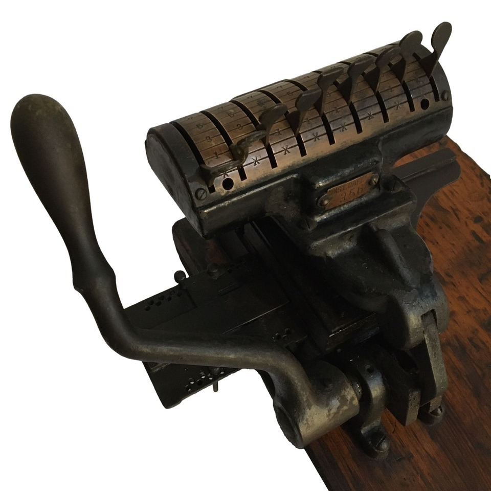 Máquina TABULADORA Fabricada pela THE TABULATING MACHINE Co. (Pré IBM ...