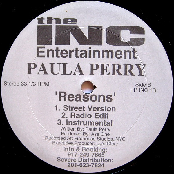 Paula Perry – Paula's Jam / Reasons 12
