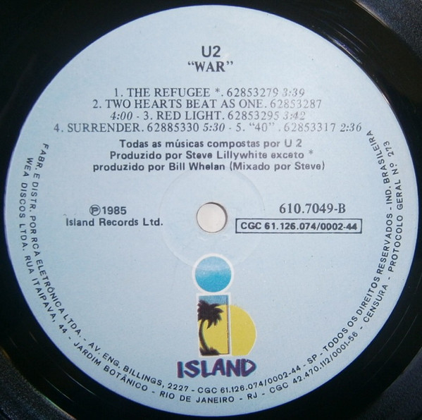 Disco de Vinil U2 ‎– War (LP) Capa Dupla LP 12" - Curto Vinil - Loja de ...